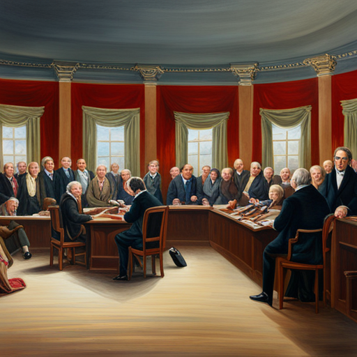 The Constitutional Convention as the Treason Clause of Article III Section 3 was being debated.